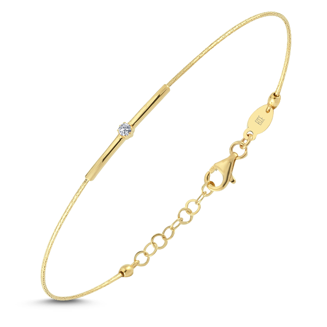 ECCE Gold Wire Diamond Bracelets