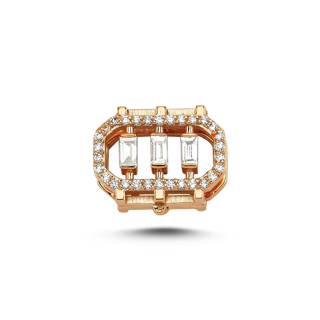 ECCE Baguette Diamond Charm