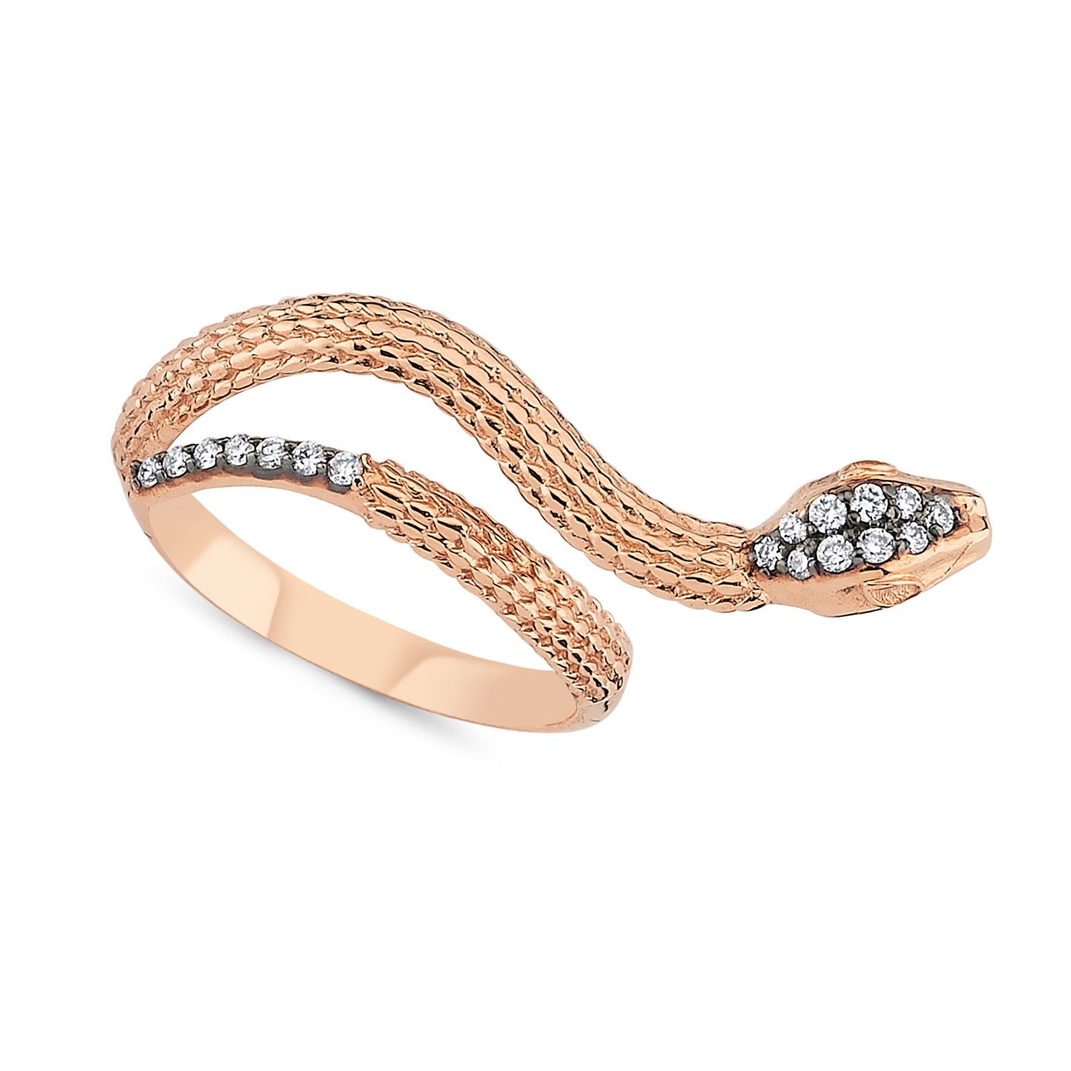 ECCE Horizontal Snake Diamond Ring