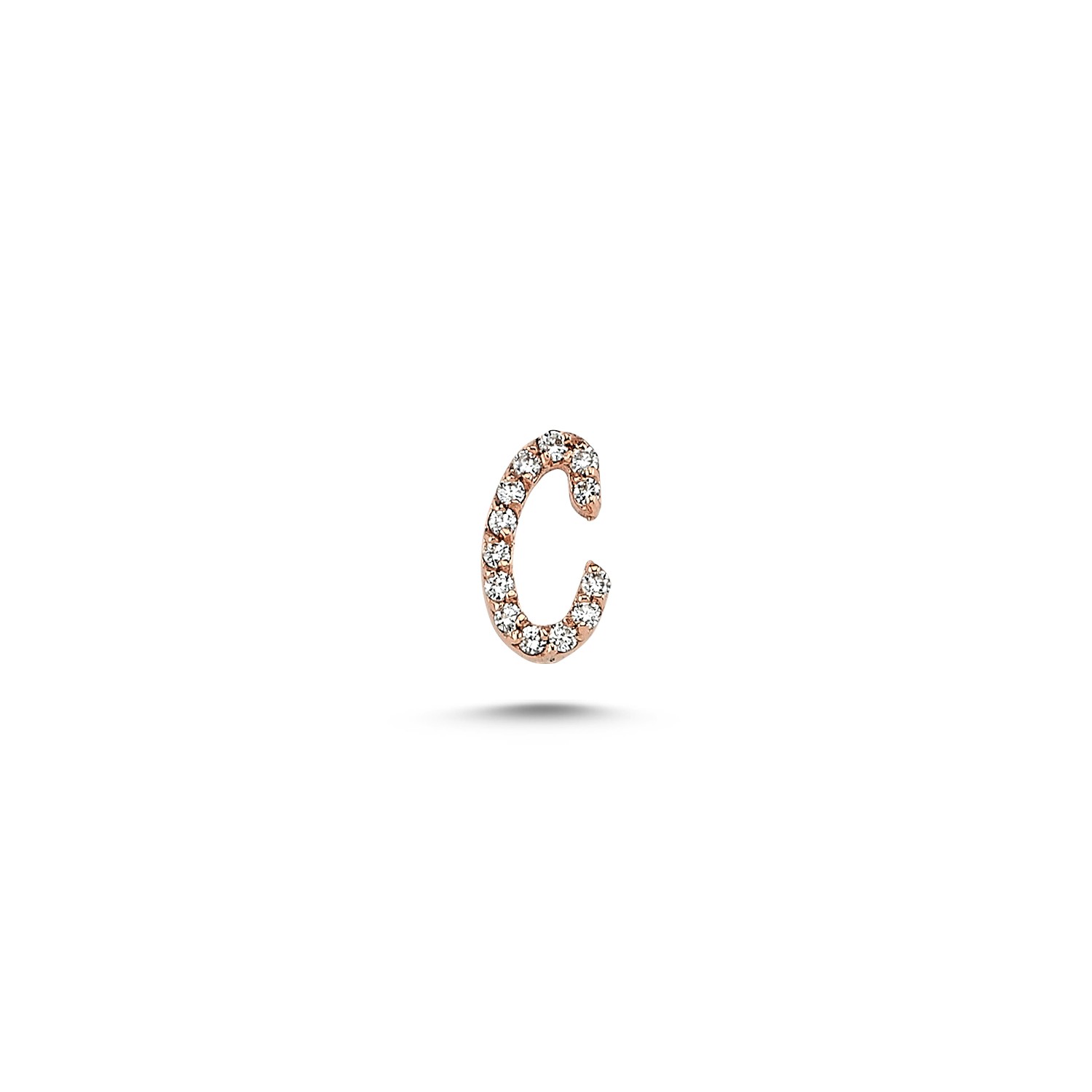 ECCE Diamond Capital 'C' Initial Earring