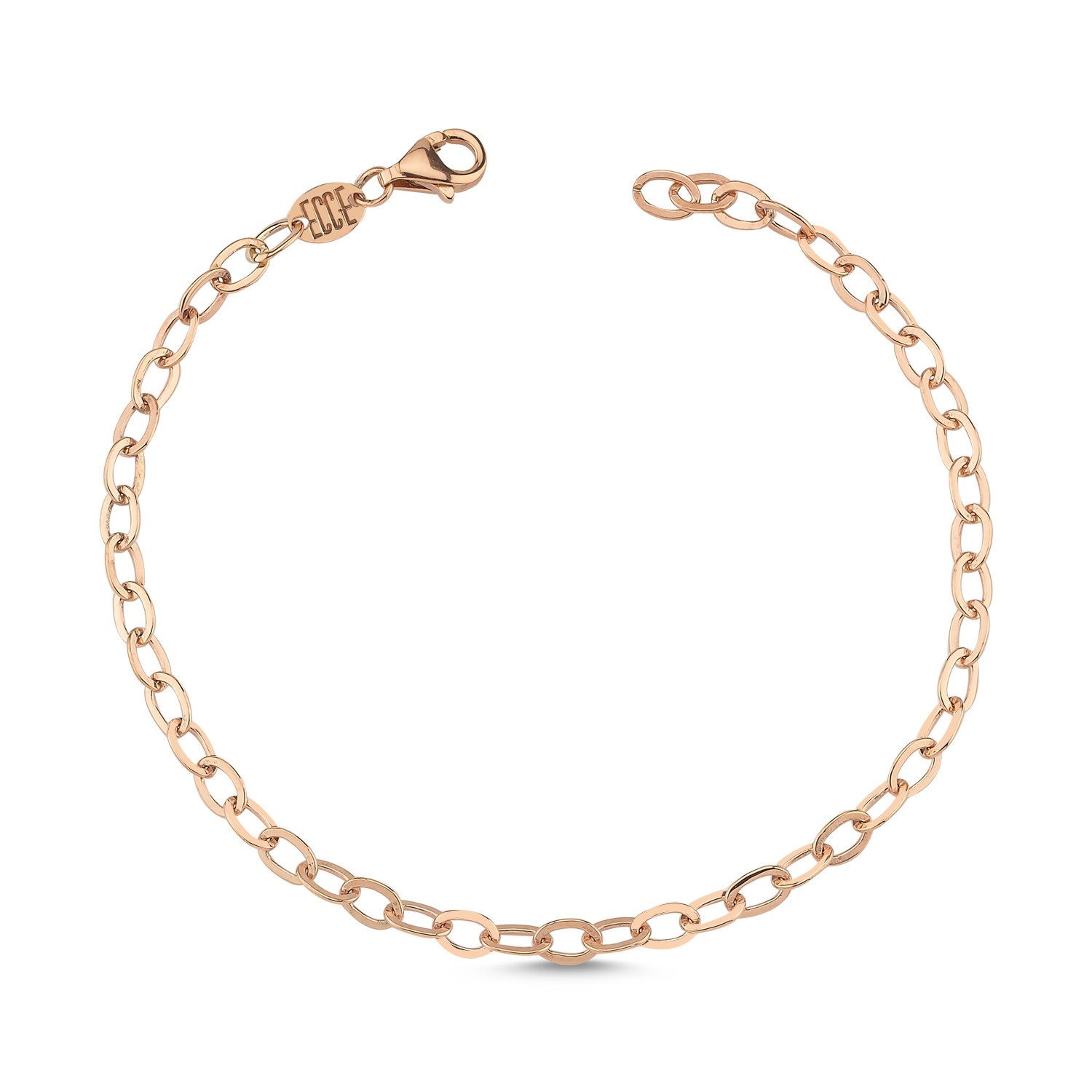 ECCE Rose Gold Chain Bracelet