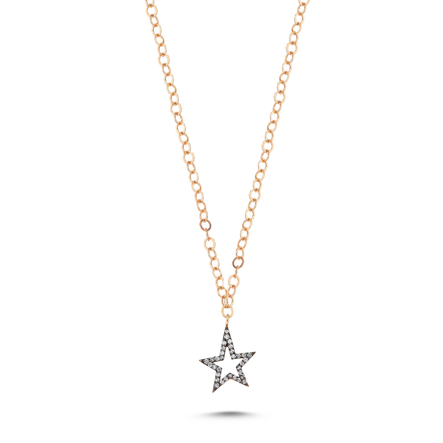 ECCE Star Pave Diamond Necklace