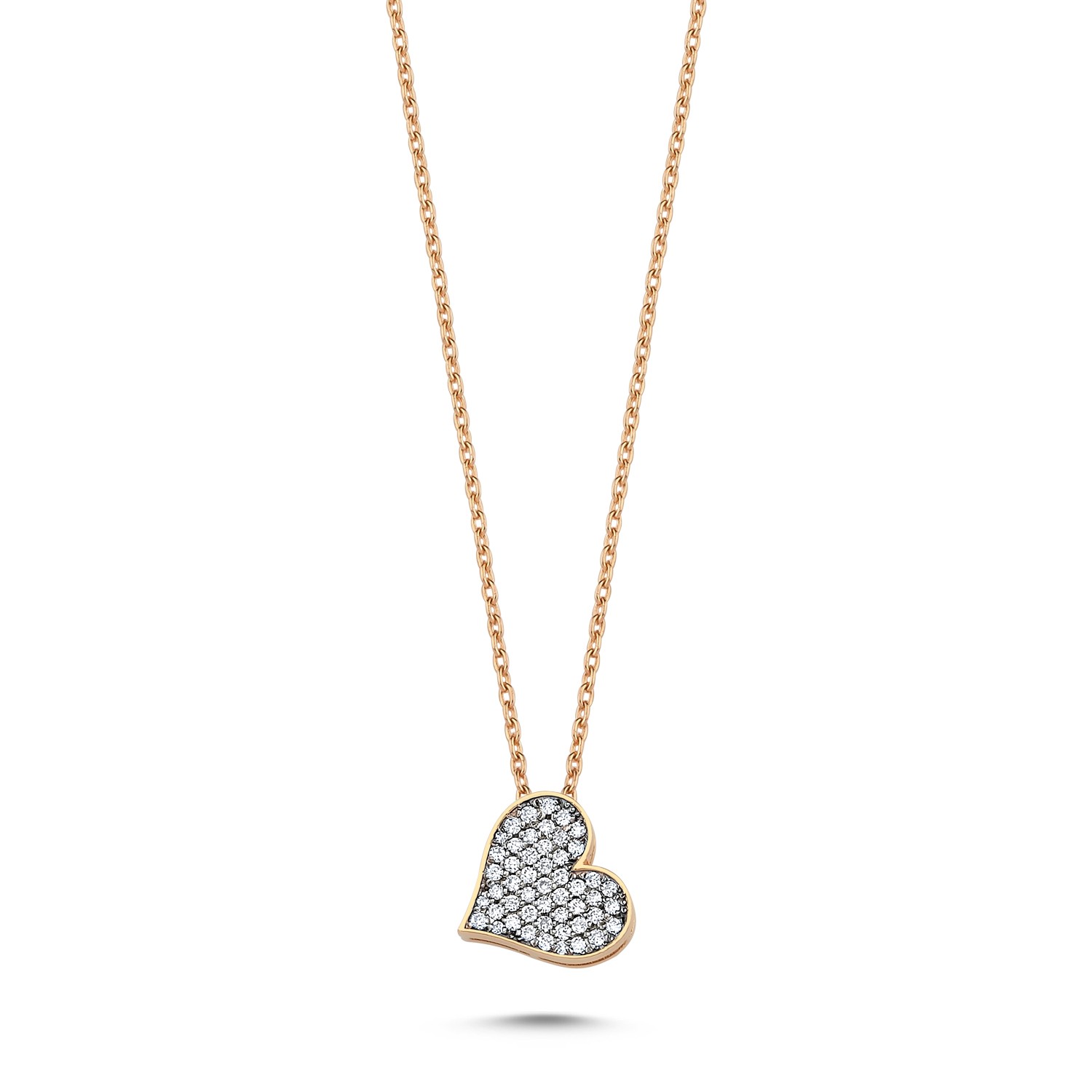 ECCE Heart Diamond Full Necklace