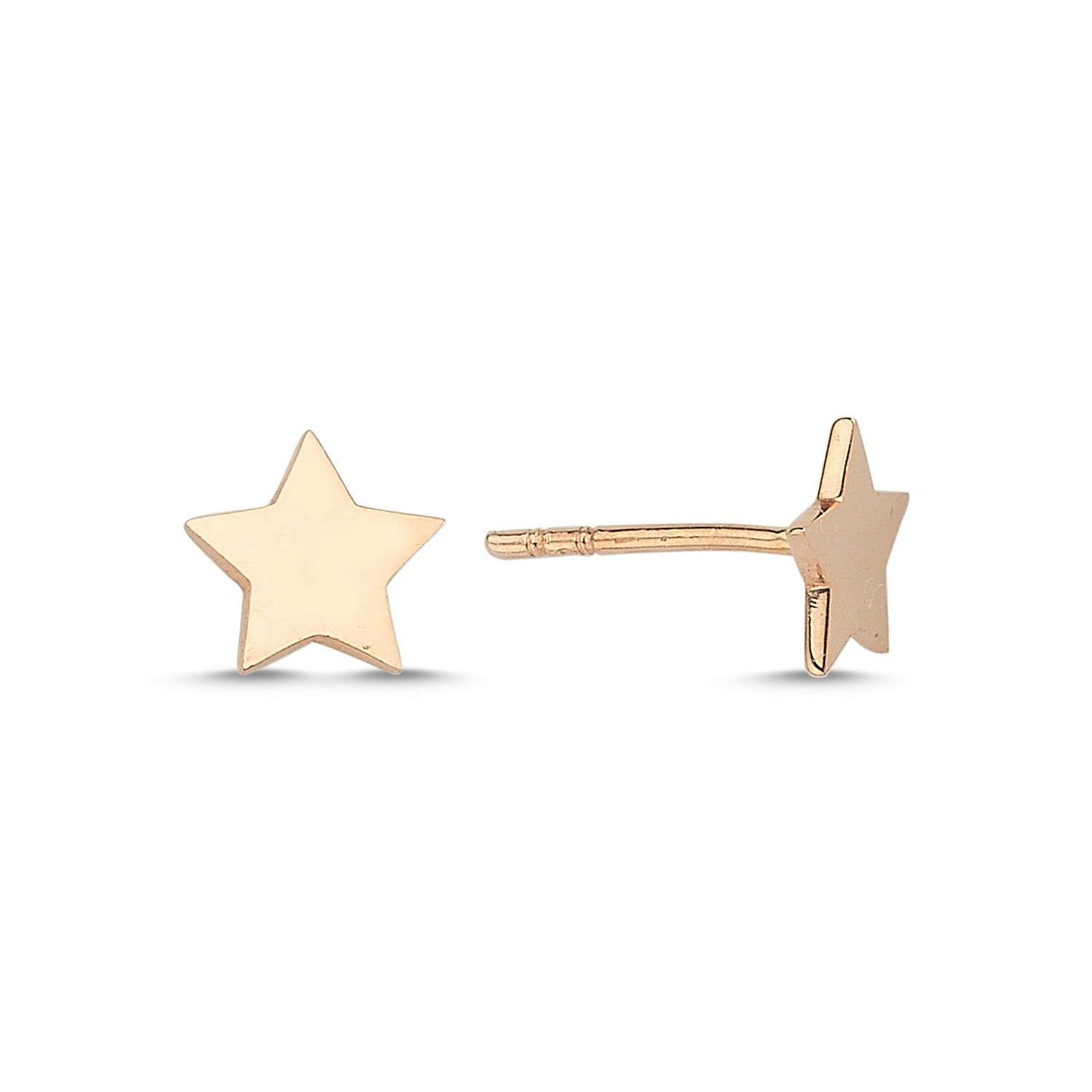 ECCE Rose Gold Star Earring