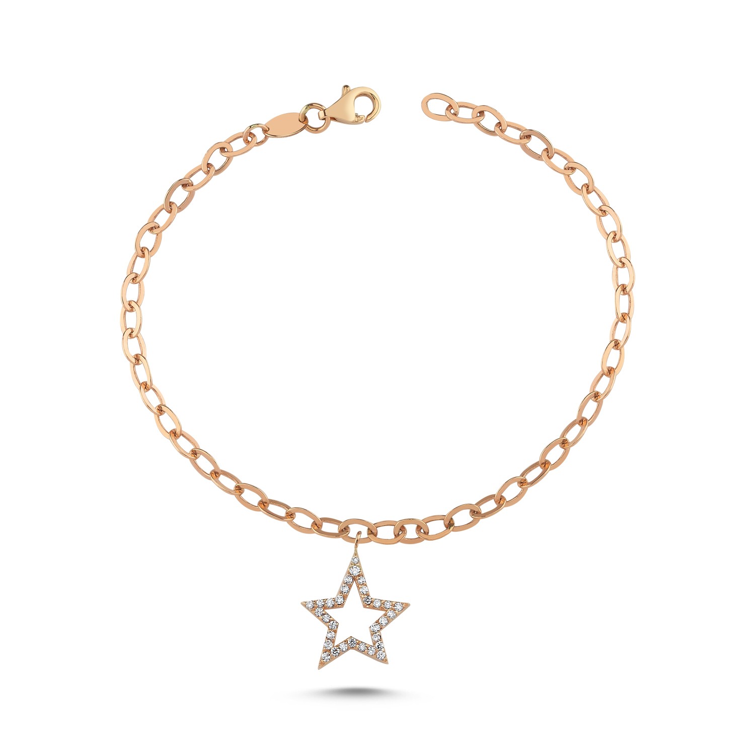 ECCE Diamond Star Chain Bracelet