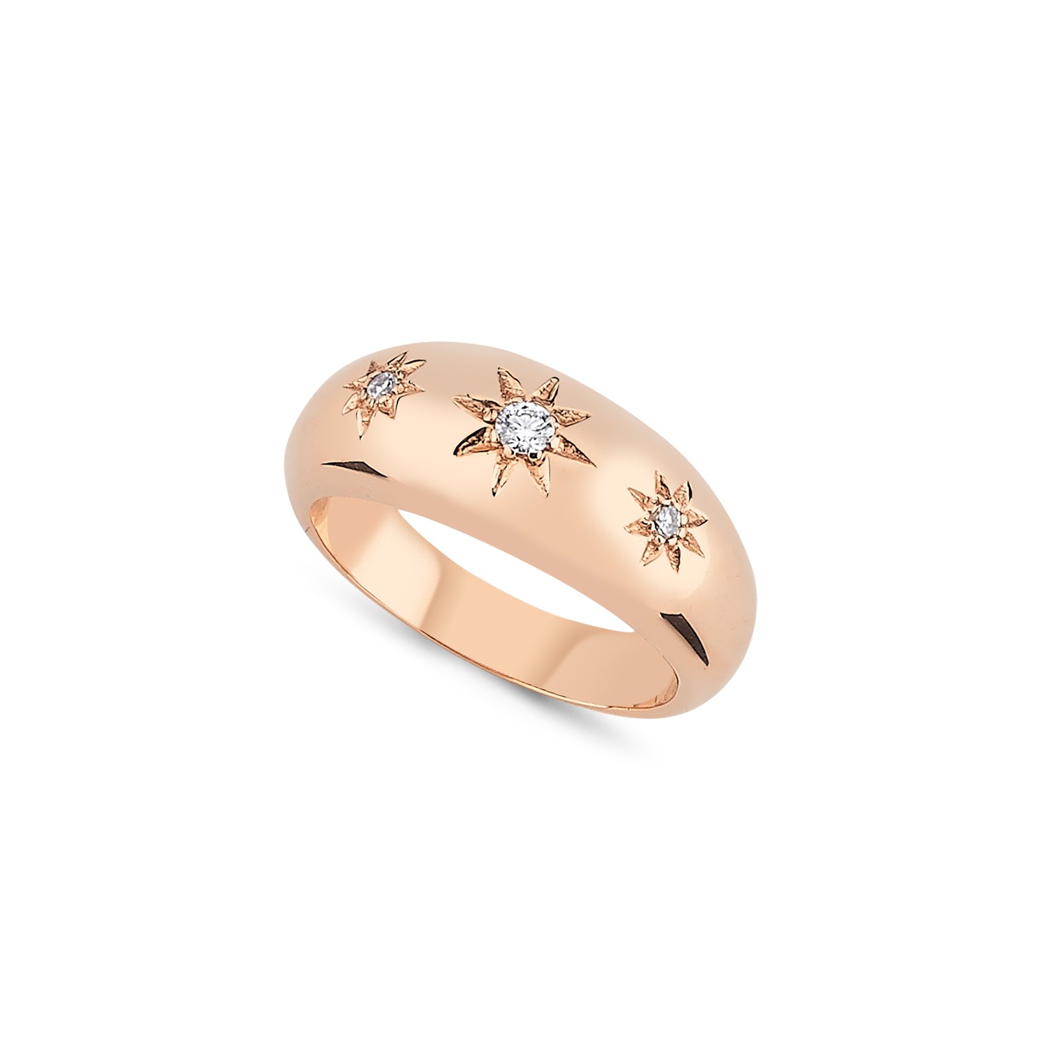 ECCE Star Diamond Chevalier Ring